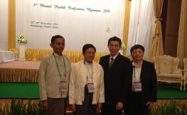 Chee, Ma Hong, Prof Win at 3rd Myanmar MH Conference